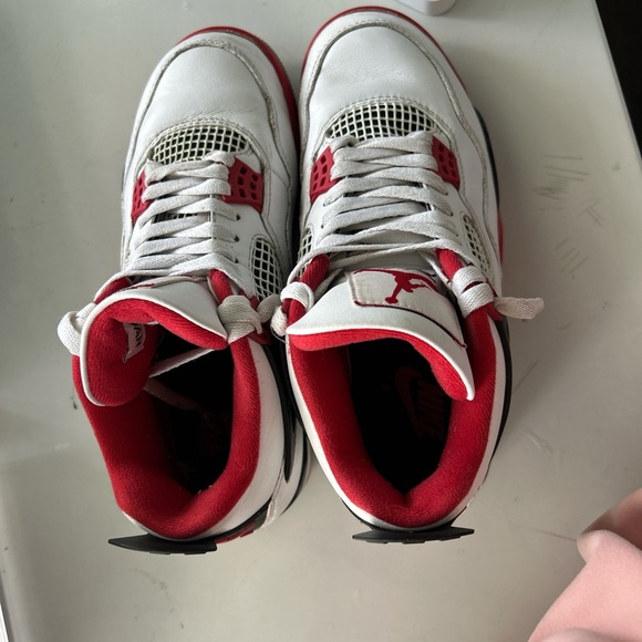 Jordan Athletic Shoes - White, Red, Black